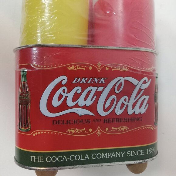 Vintage Coca Cola Ketchup Mustard Retro Diner Restaurant Tin Condiment Holder - Picture 4 of 13